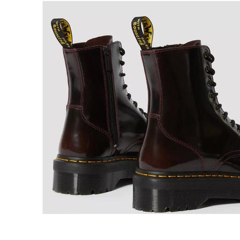 Dr Martens - Jadon Cherry Red Arcadia Leather Boot 8 up